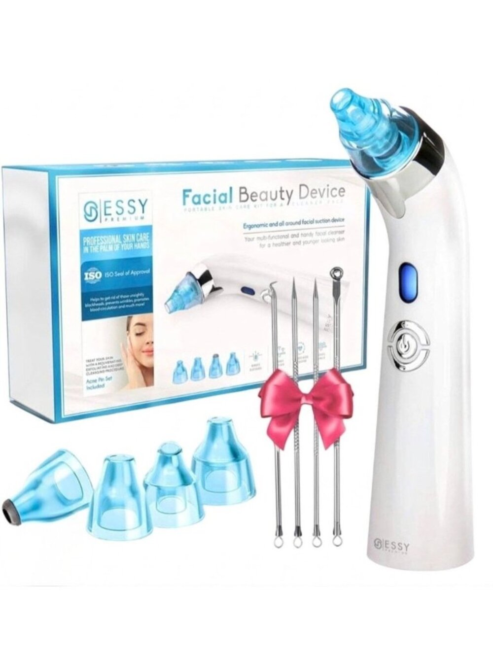 Essy Blackhead Remover Facial Cleaners Machine for Pimple Suction Beauty Device